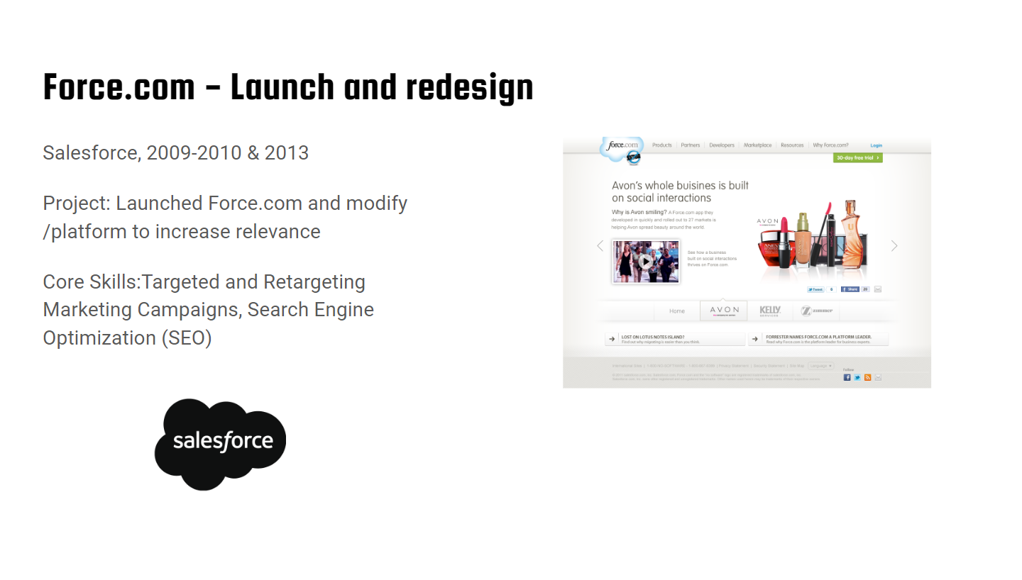 Force.com Website Launch