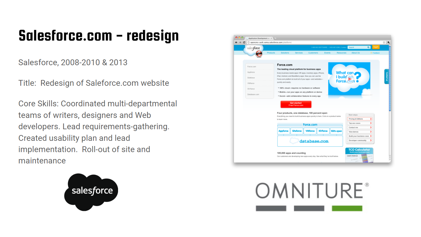 Salesforce.com Redesigns